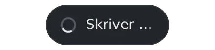 Den lille pille nederst på skærmen, der viser 'Skriver ...' mens teksten bliver lavet.
